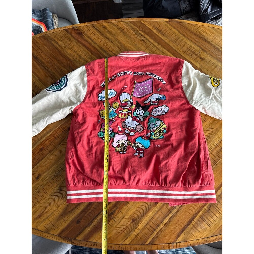 Sanrio Hello Kitty Friends Sports League Varsity Jacket M Kawai streetwear patch - Picture 11 of 12